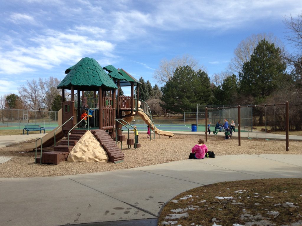 Majestic View park playground and tennis courts